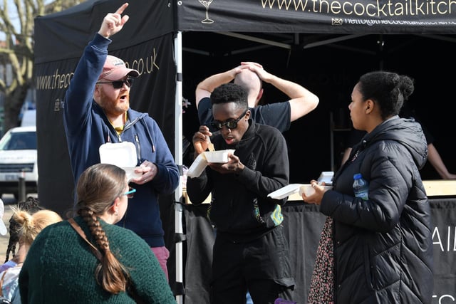 The beautiful weather on Saturday contributed to the success of Bletchley's Food and Craft Market