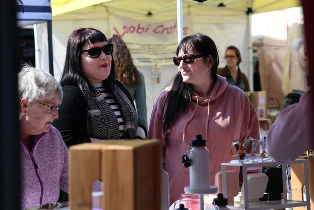 The beautiful weather on Saturday contributed to the success of Bletchley's Food and Craft Market