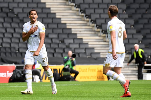 Sam Nombe and Rhys Healey fired MK Dons to victory in the televised clash between the sides in League One