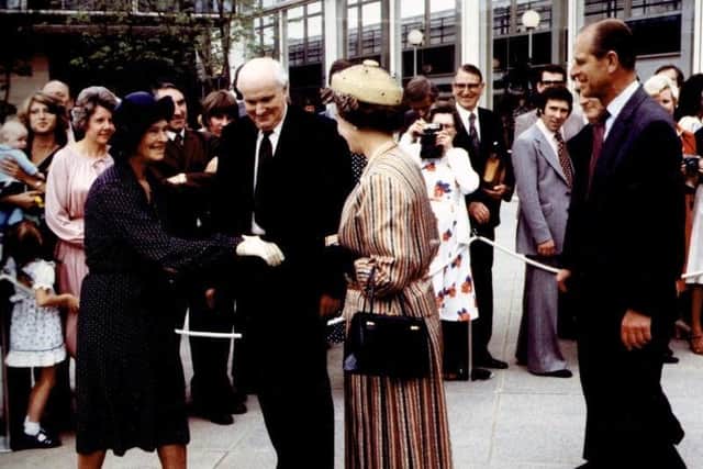 Queen Elizabeth II and Prince Philip in Milton Keynes in 1979 from the Living Archive