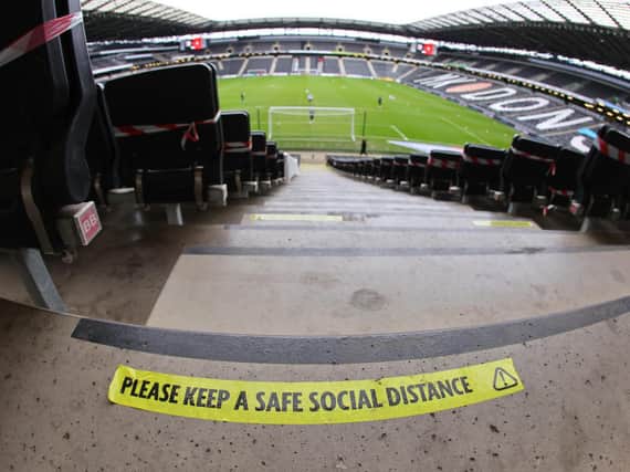 Coronavirus instructions at Stadium MK