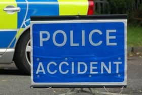 Two lanes closed on the M1 following a three-vehicle collision on April 13