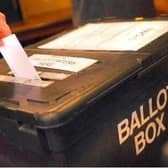 An election ballot box