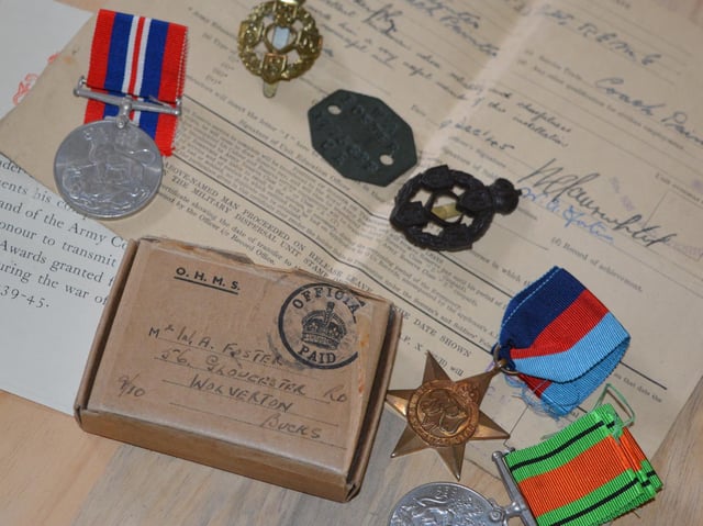 The medals and ID documents were being sold on eBay