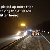 4 tonnes of litter were picked up by crews working nights