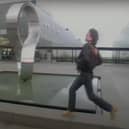 This part of the video was shot just outside the centre