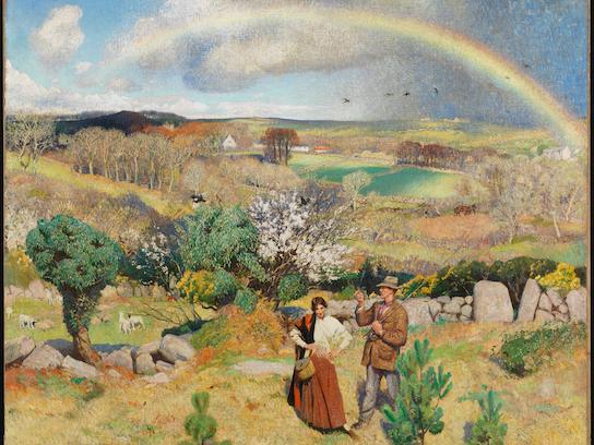 Dame Laura Knight, Spring in Cornwall, Oil on canvas 1914-35, Tate (c) Tate Images