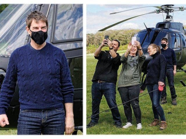 Tom Cruise beckoned fans over. Photo: Dave Burton