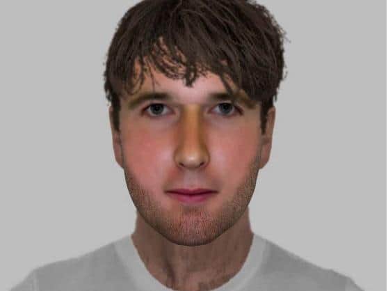 E-fit of man connected to indecent exposure incident in Milton Keynes on March 29