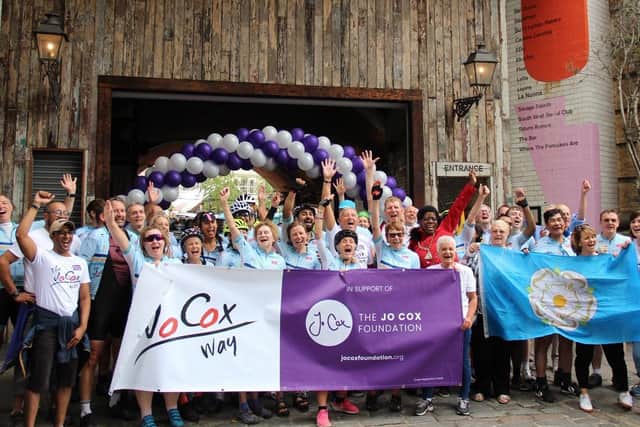 Celebrations following completion of the Jo Cox Way in London, 2019