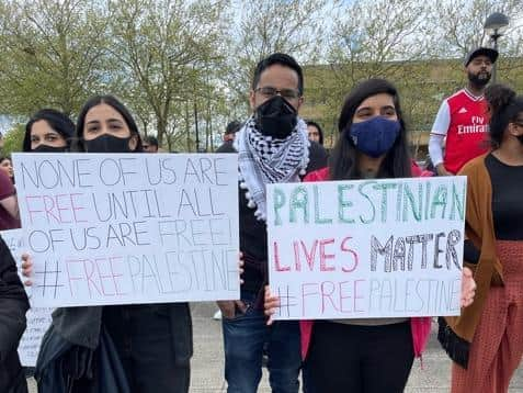 Sundays protest started at CMK rail station