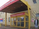 Smokers outside the hospital are a frequent sight - despite the ban