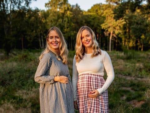 Claire and Laura enjoyed being pregnant together