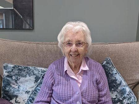 Ashby Care Home resident, Jean