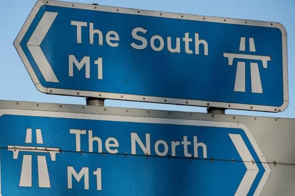 Traffic is halted both ways on the M1 on Friday morning