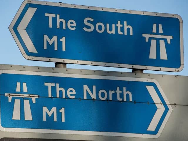 Traffic is halted both ways on the M1 on Friday morning