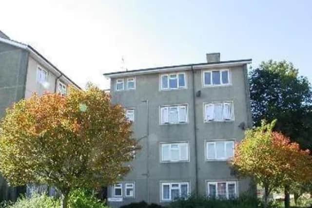 Lanark House flats in Bletchley