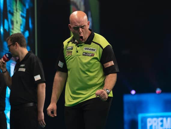 Michael van Gerwen. Pic: Lawrence Lustig/PDC