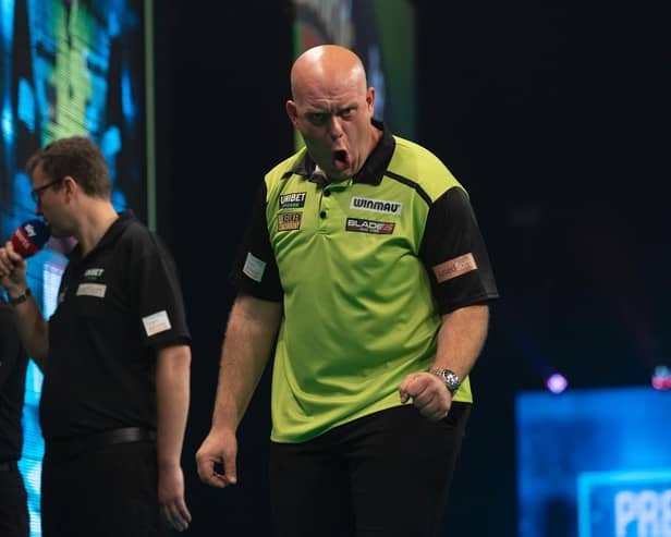 Michael van Gerwen. Pic: Lawrence Lustig/PDC