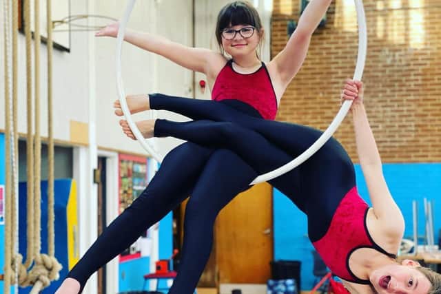 You can learn to use an aerial hoop