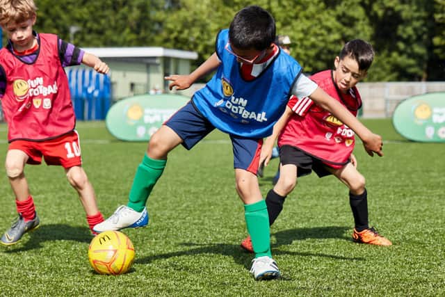 The McDonald's fun football sessions are a great opportunity for youngsters