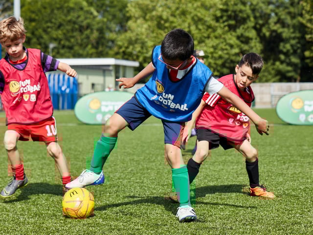 The McDonald's fun football sessions are a great opportunity for youngsters