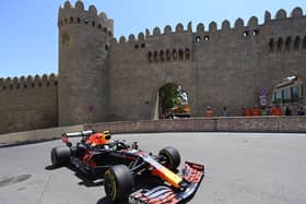 Sergio Perez led the way in Azerbaijan on Friday
