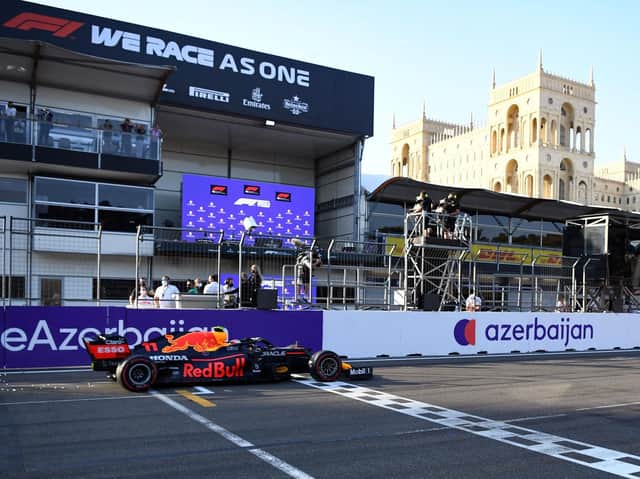 Sergio Perez wins in Azerbaijan