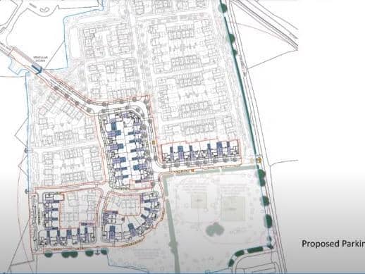 Plans shown to the development control committee