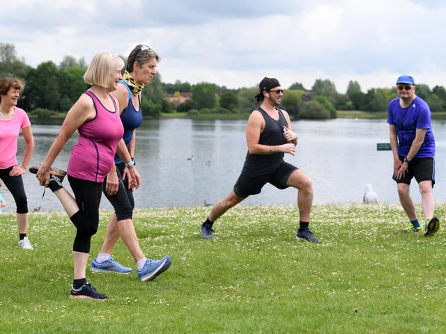Parks and Run at Caldecotte Lake