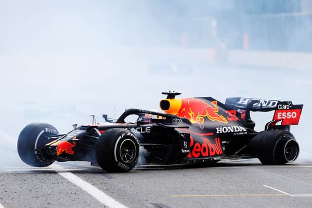 Verstappen was lucky to escape unharmed after his 200mph crash