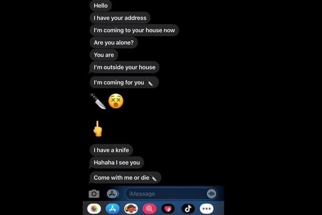 The shocking message