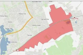 The site forms part of the land earmarked for the south eastern expansion of Milton Keynes (Google)