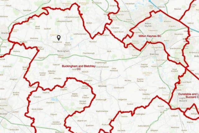The proposed new constituency would span Bletchley and Buckingham