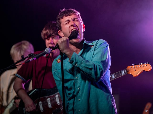 Shame on stage at the Craufurd Arms. Photo by David Jackson.