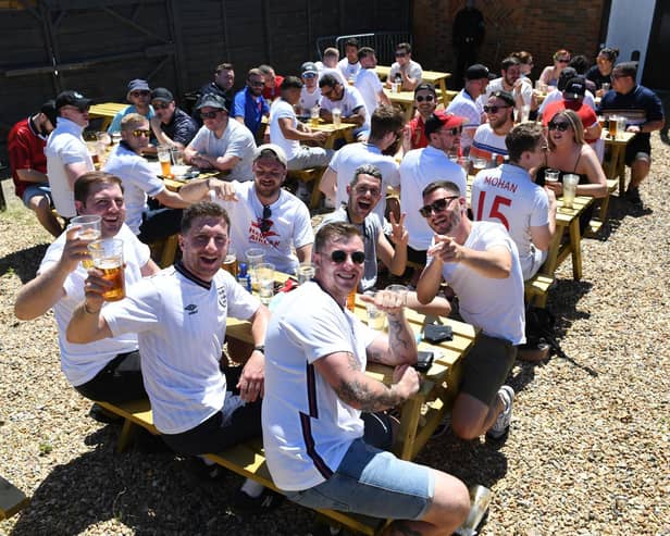 It was perfect weather to watch the football with a pint at MK11 sports bar