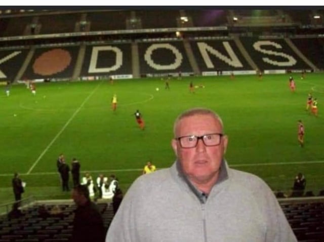 Donald pictured during a visit to MK Stadium
