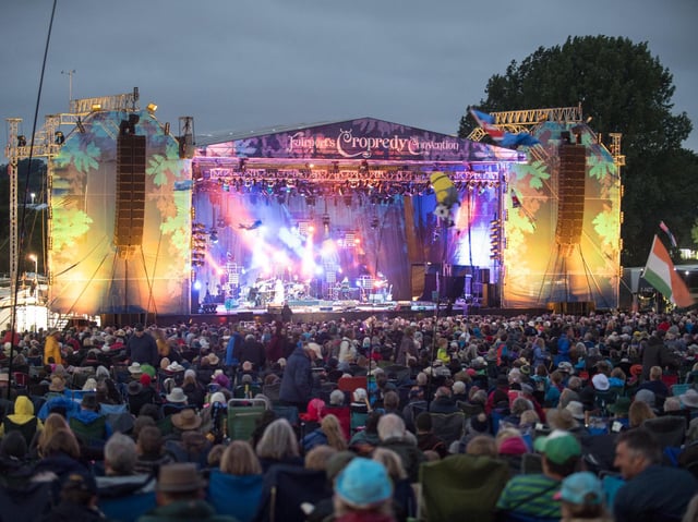 The main stage at Cropredy Convention. Photo by David Jackson.