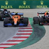 Sergio Perez said his race was done and dusted on lap 4 when he was forced wide by Lando Norris