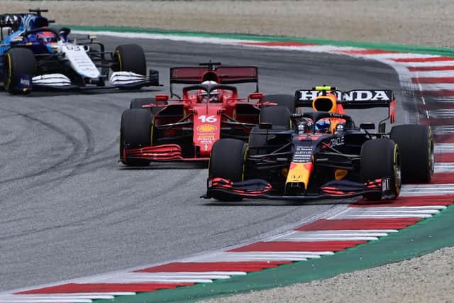 Sergio Perez and Charles Leclerc battled twice in Austria, with Perez forcing Lerclec off track on both occasions