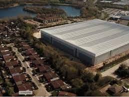 The controversial Blakelands warehouse