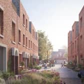 Artists' impression of the new housing