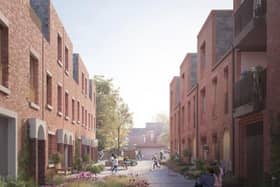 Artists' impression of the new housing