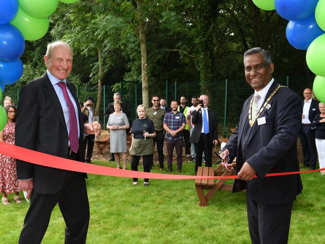 The Woodside Café was unveiled on Friday, July 9, by the Mayor of Milton Keynes, councillor Mohammed Khan