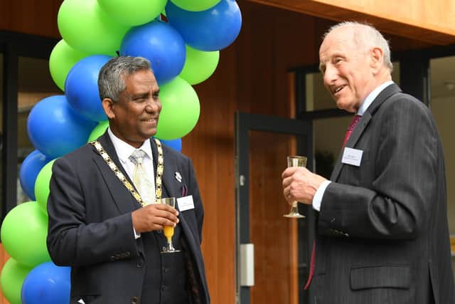 The Woodside Café was unveiled by the Mayor of Milton Keynes, cllr Mohammed Khan