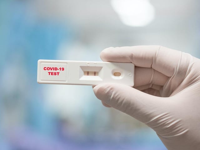All three of us tested positive
