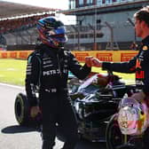 Lewis Hamilton and Max Verstappen
