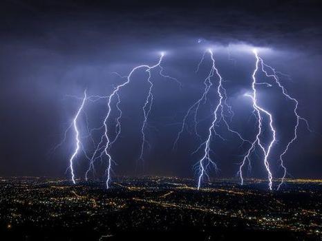 Lightning struck twice last night