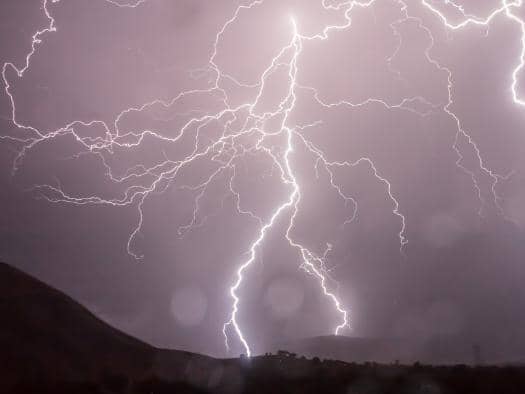 Thunder storms are forecast over the weekend