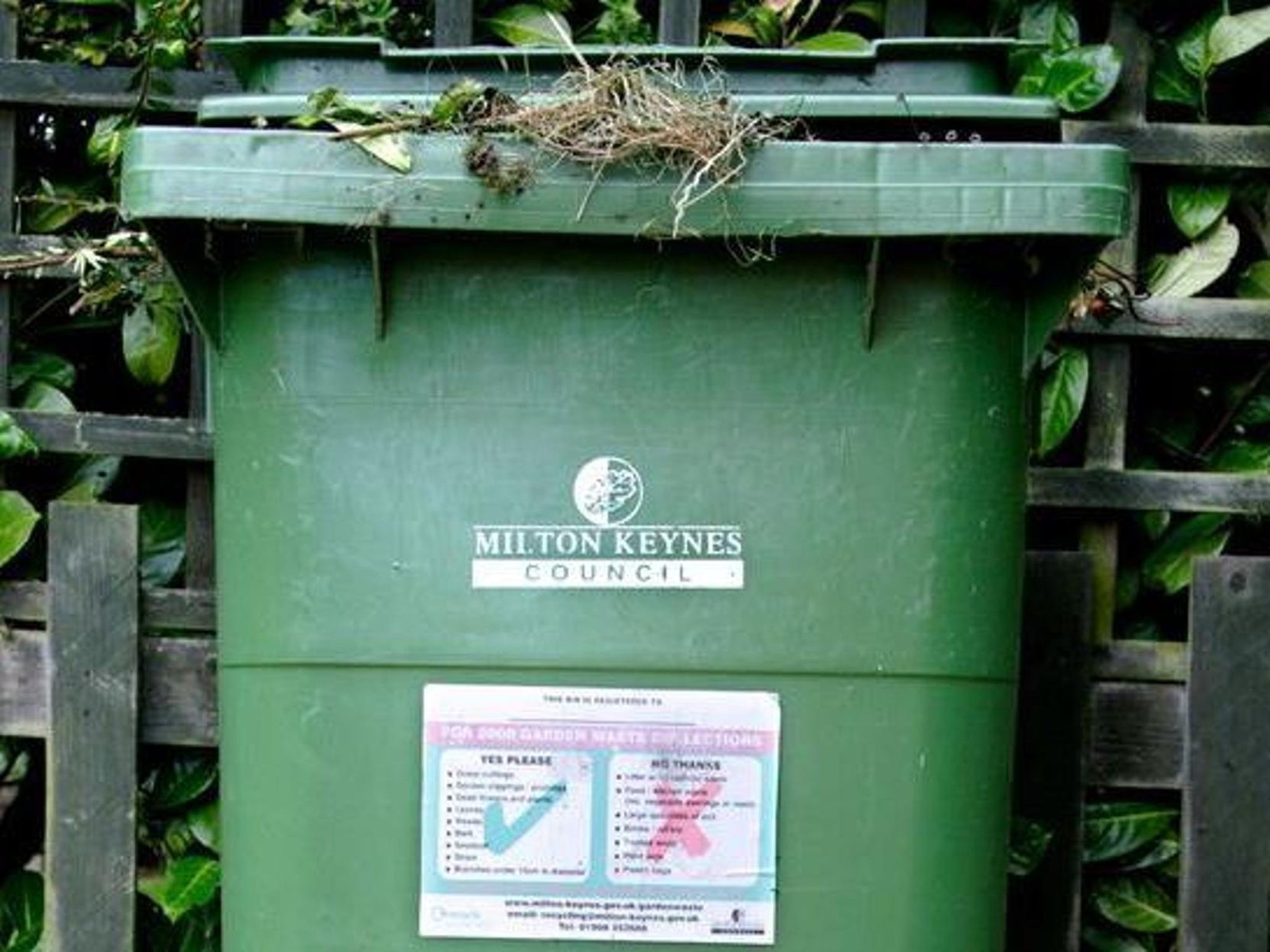 Some green bins WILL be collected today before suspension kicks in, says Milton Keynes Council